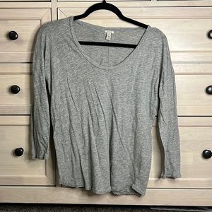 J crew Loose fit U neck long sleeve Tee